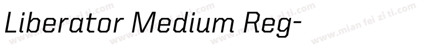 Liberator Medium Reg字体转换